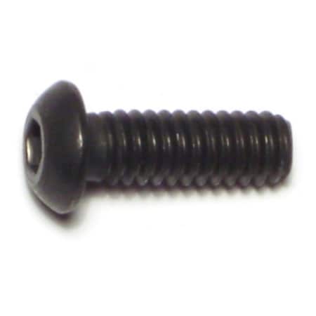 Midwest Fastener 1/4"-20 Socket Head Cap Screw, Button, Plain Steel, 3/4 in Length, 12 PK 67554
